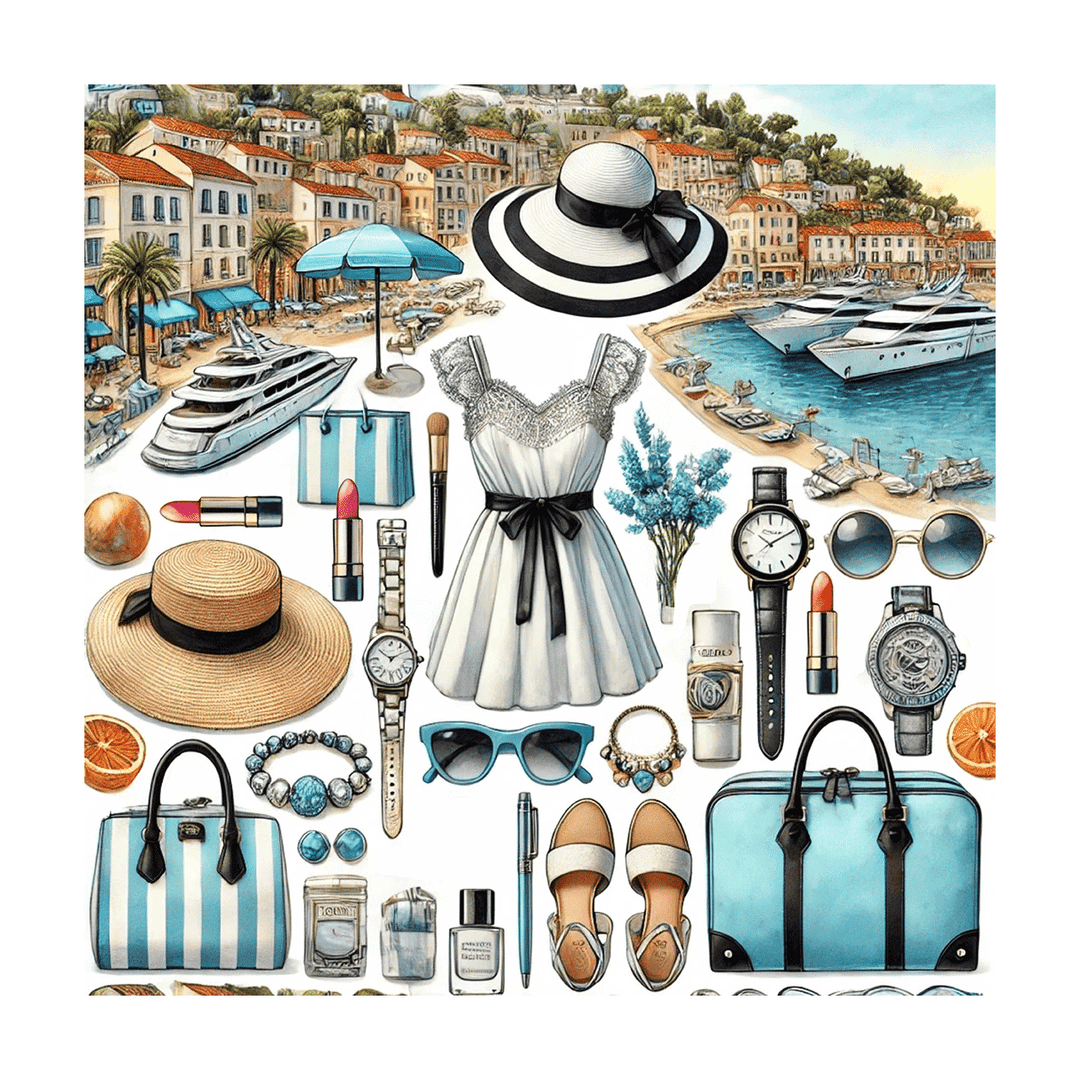 San Tropez Chic Acyrlic Vanity Tray