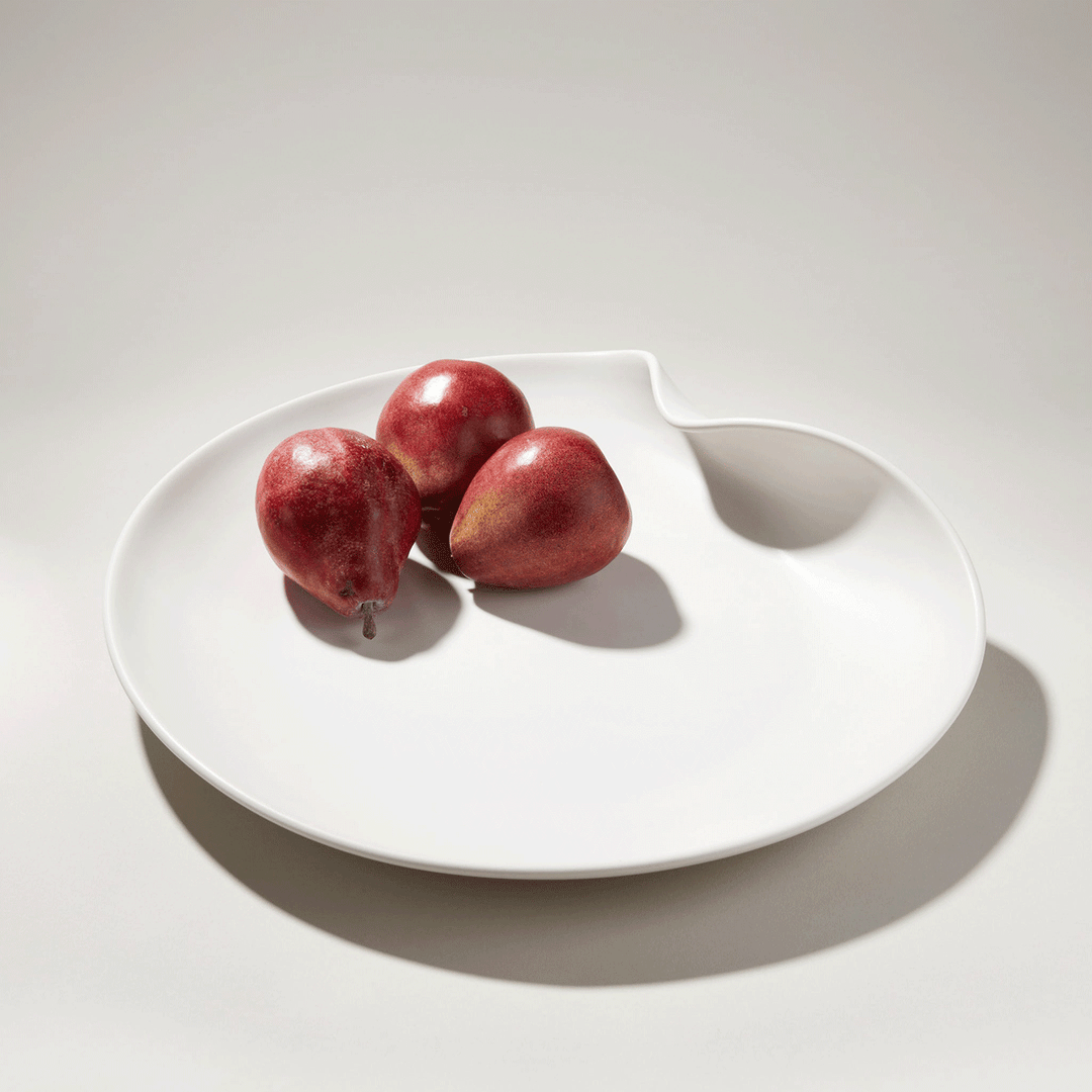 Simon Pearce Barre Organic Platter Alabaster