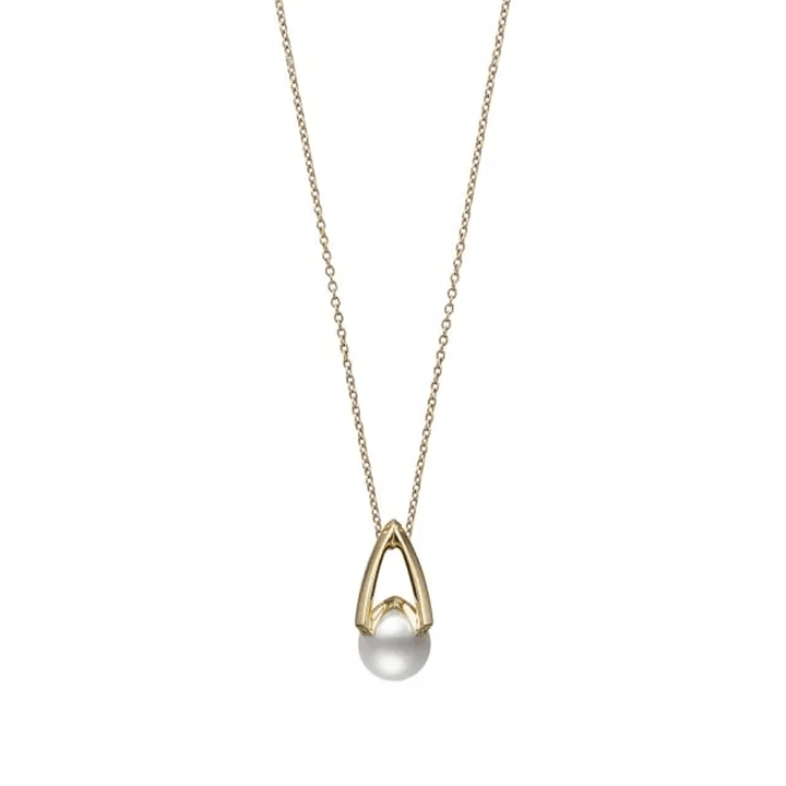 Mikimoto M Collection 18k Yellow Gold Akoya Pearl Pendant