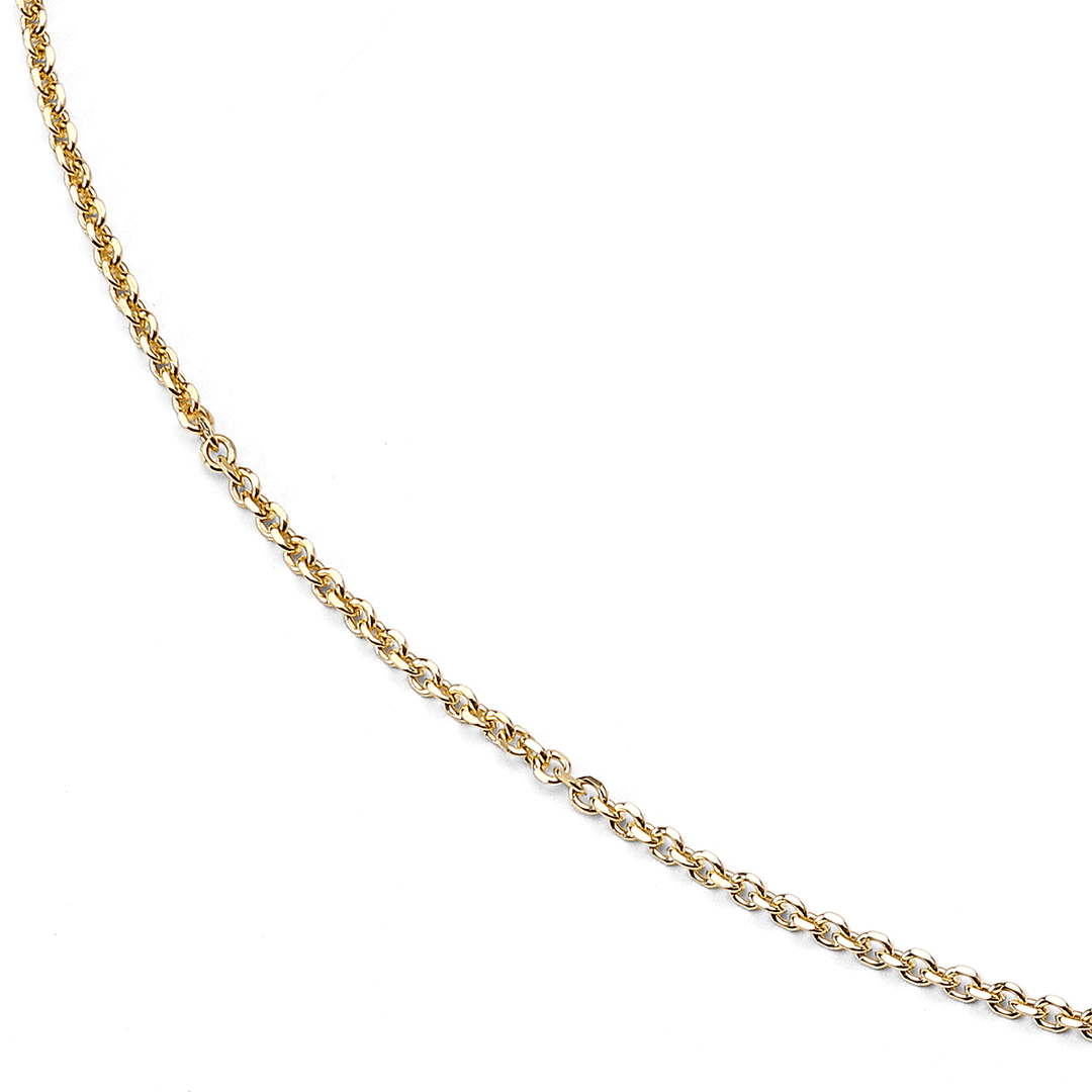 Hamilton Collection Mercer 14k Yellow Recycled Gold 1.5mm Cable 18 Inch Necklace