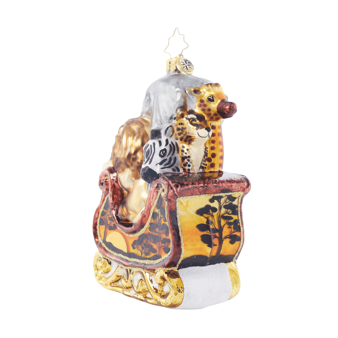 Christopher Radko Serengeti Sleigh Ride Ornament