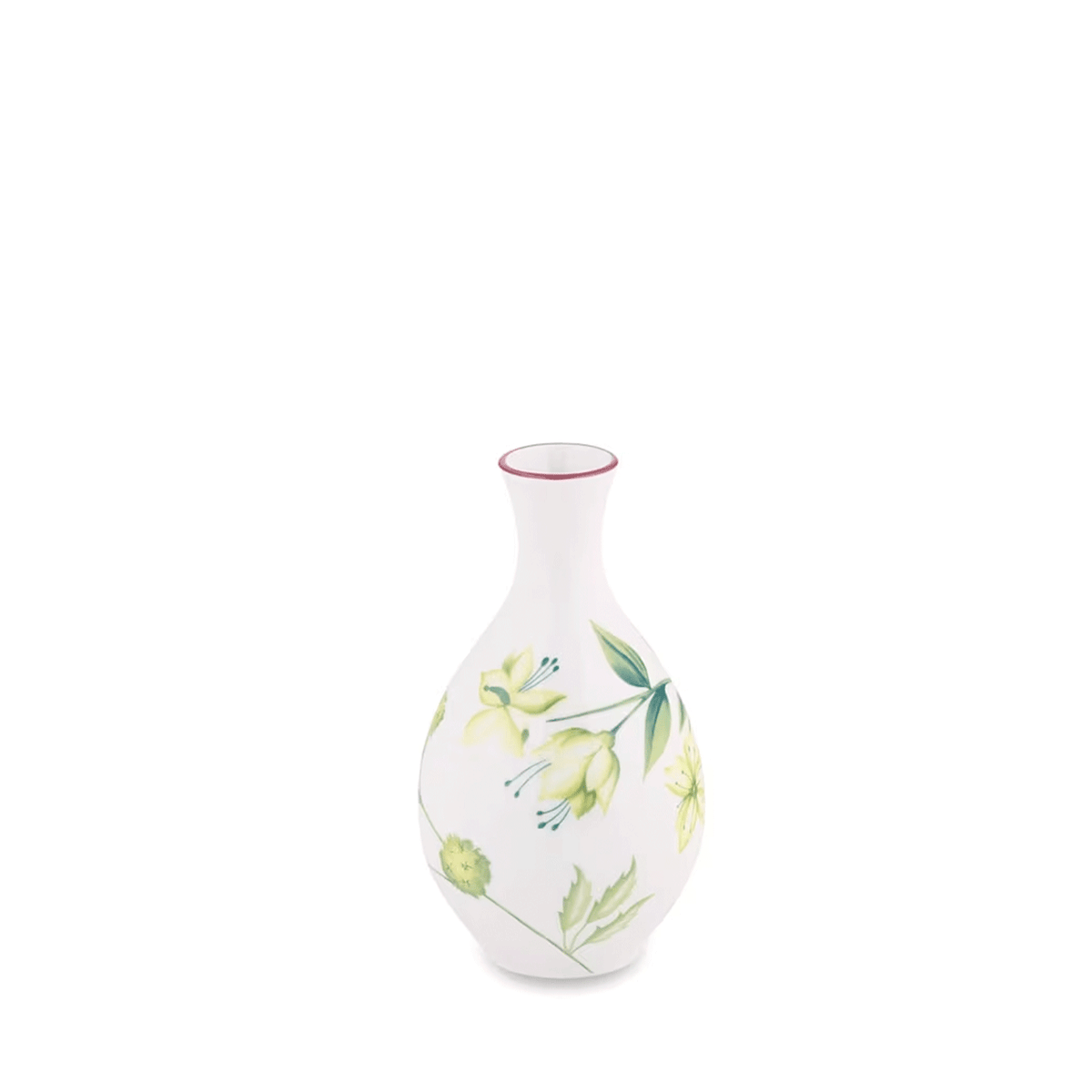Ginori 1735 Florenza Acanto Bianco Bud Vase 13.5 Inch
