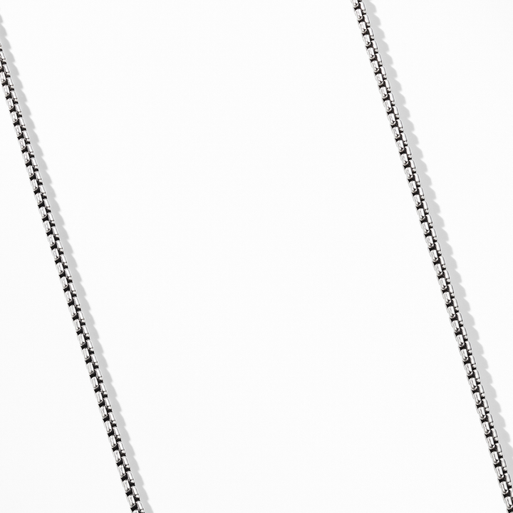 David Yurman Box Chain Necklace Sterling Silver with 14k Yellow Gold Accent, 2.7mm