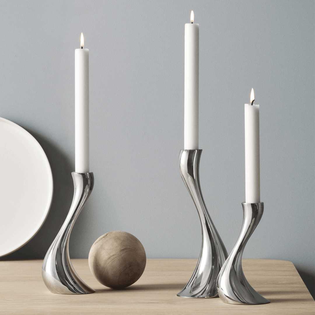 Georg Jensen Cobra Candleholders Set of 3