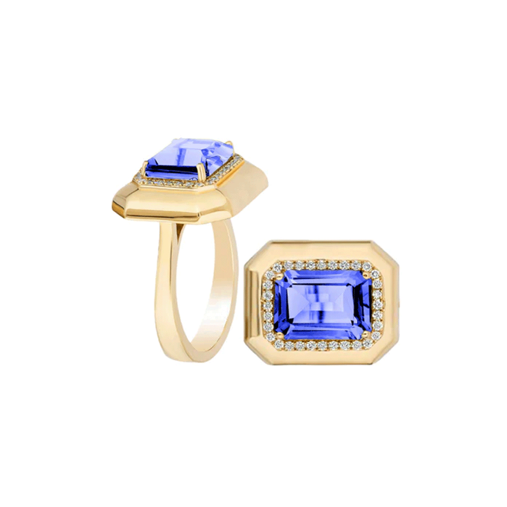 Goshwara Classics 18k Yellow Gold and Tanzanite Ring