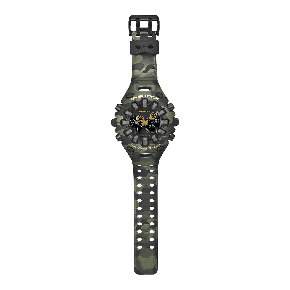 G-Shock Bold Camo and Gold Analog-Digital GAV01CMG-3A