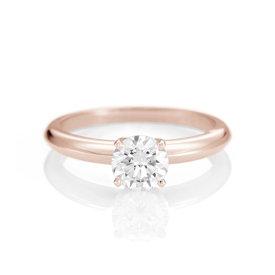 The Hamilton Select .50 Carat I-J/SI 14k Rose Gold Engagement Ring GIA Certified