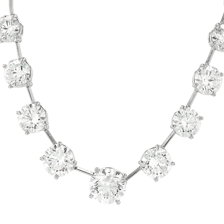 Hamilton Private Reserve Collection Platinum and Diamond Bar Set Necklace