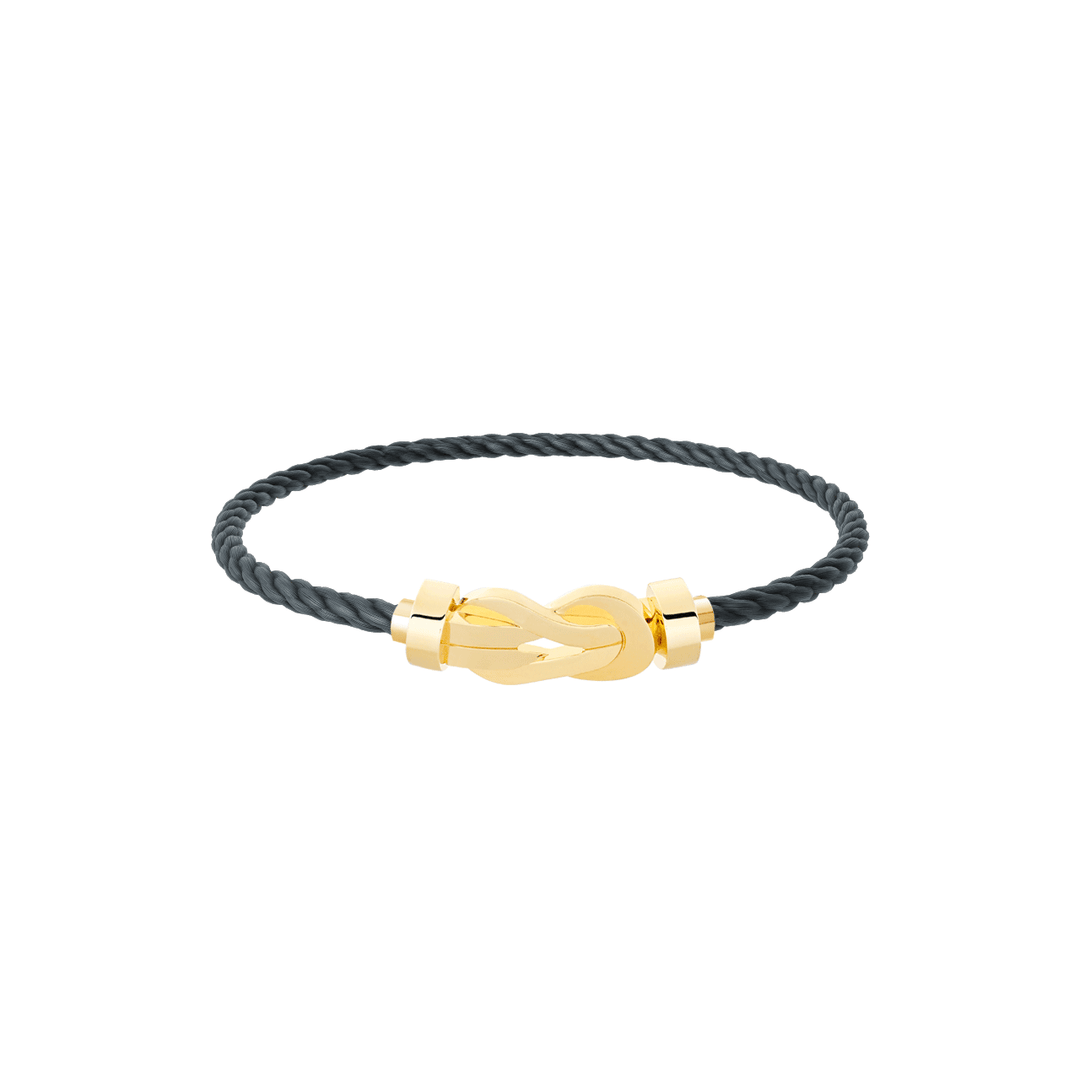FRED Storm Grey Cord 18k Yellow Gold MD Chance Infinie Buckle, Exclusively at Hamilton Jewelers