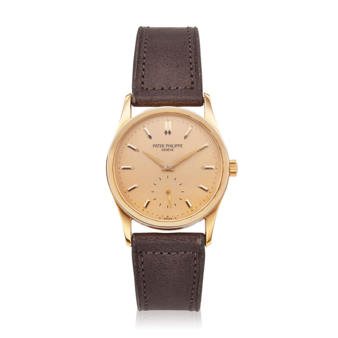 PATEK PHILIPPE PINK GOLD MANUAL CALATRAVA, REF. 3796R