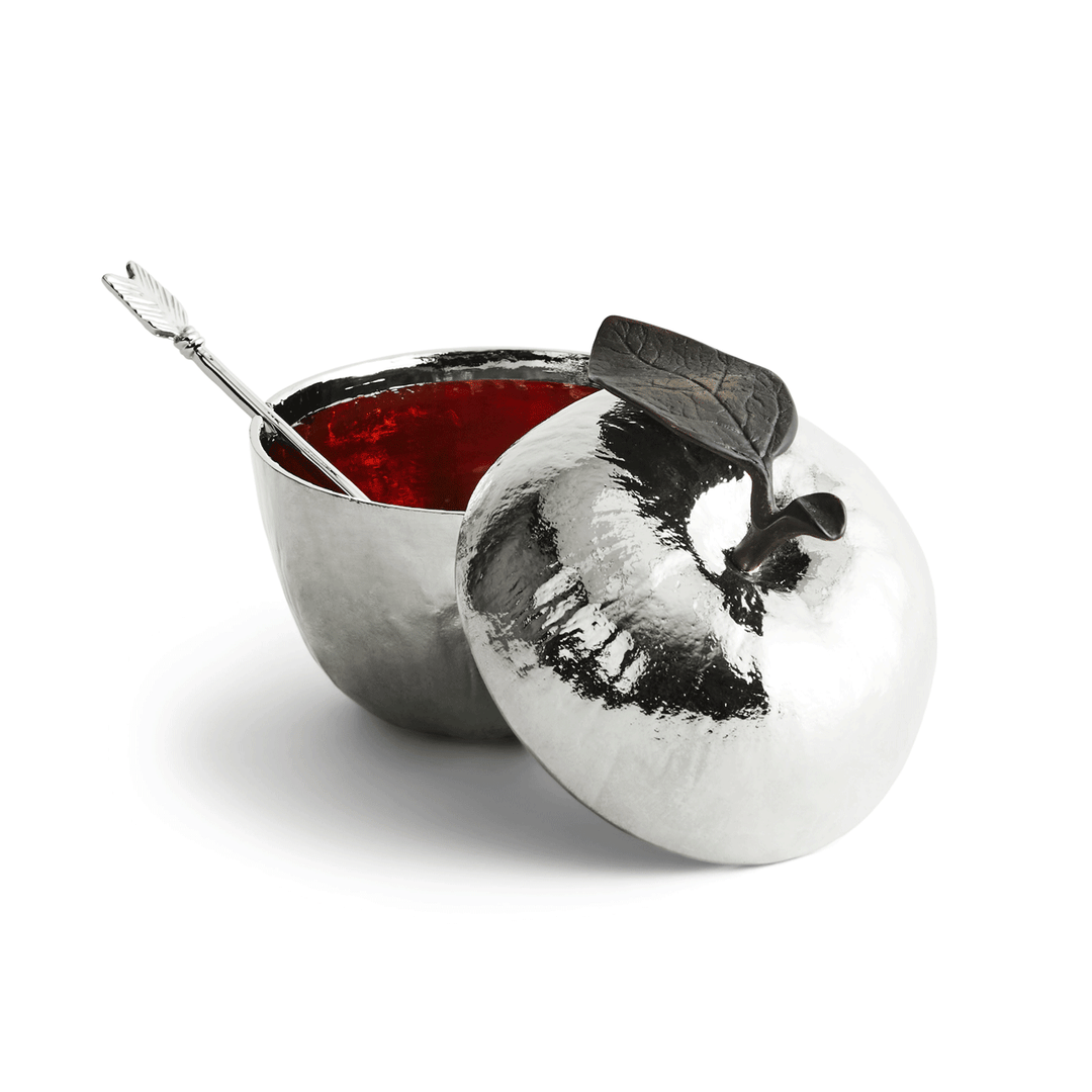 Michael Aram Apple Honey Pot and Spoon