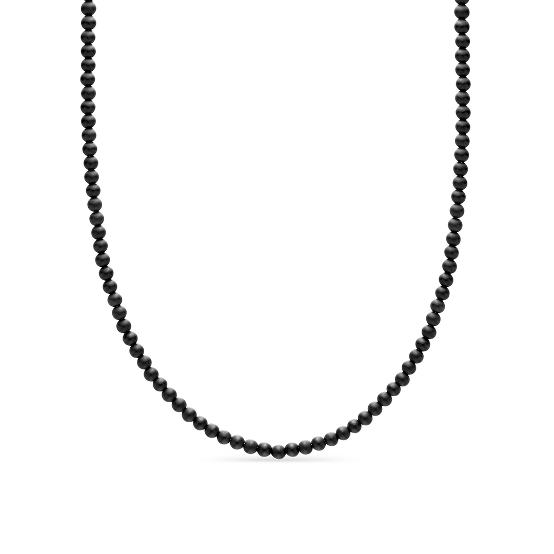 DY Spiritual Beads Necklace with Black Onyx 26"