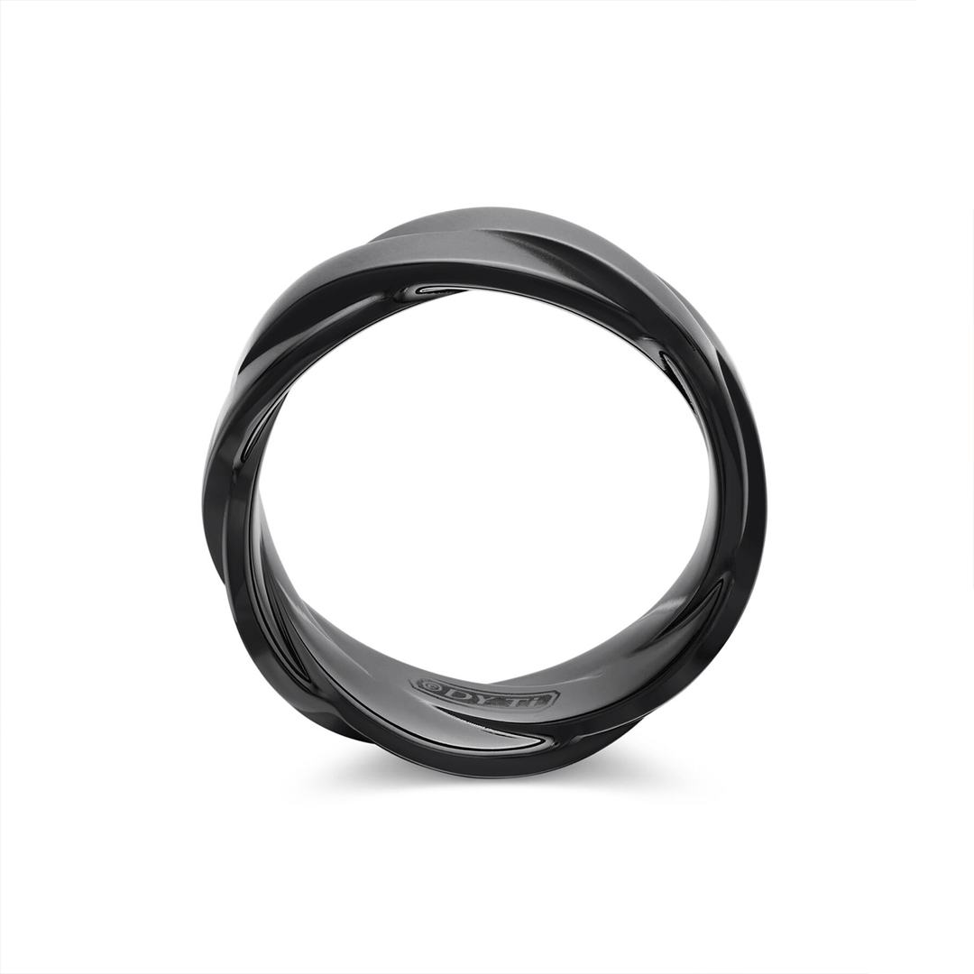 David Yurman Helios Band Ring in Black Titanium