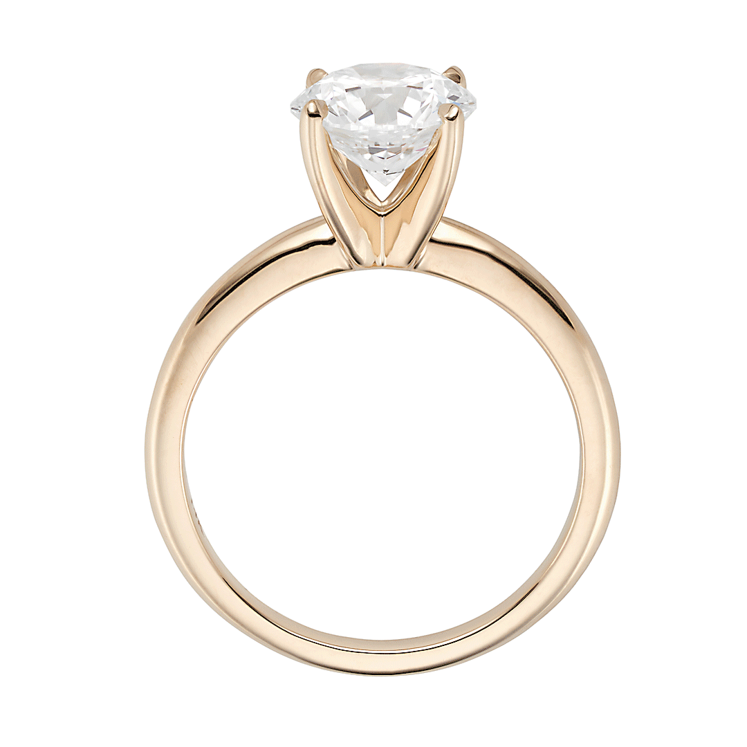 Hamilton Select Collection 14k Yellow Gold and 1.00 Total Weight Diamond Engagement Ring