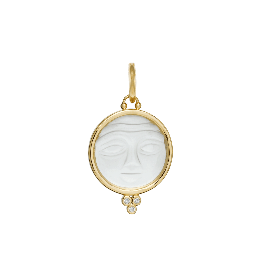 Temple St. Clair 18k Gold Moon Face Pendant