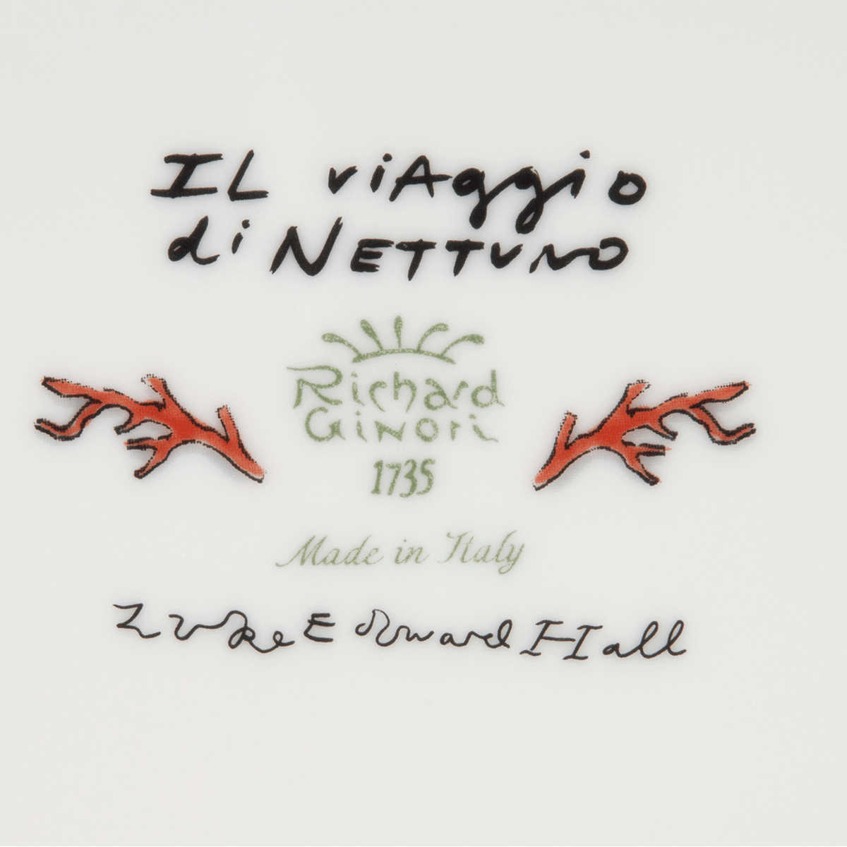 Ginori 1735 Il Viaggio di Nettuno Square Change Tray