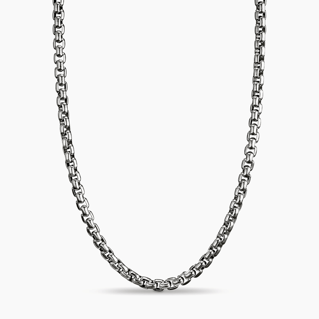 David Yurman Box Chain Necklace Sterling Silver, 4.8mm