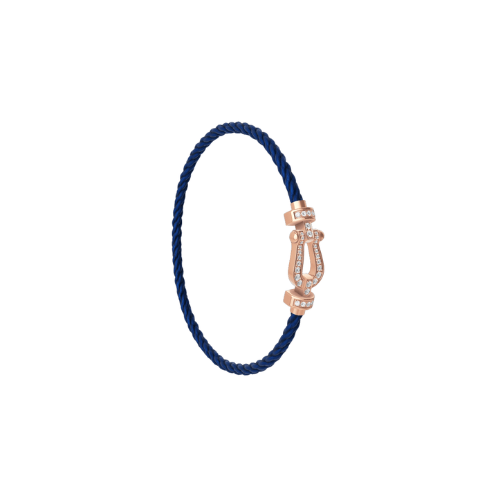 FRED Force 10 Navy Cord with 18k Rose Diamond MD Buckle, Exclusively at Hamilton Jewelers