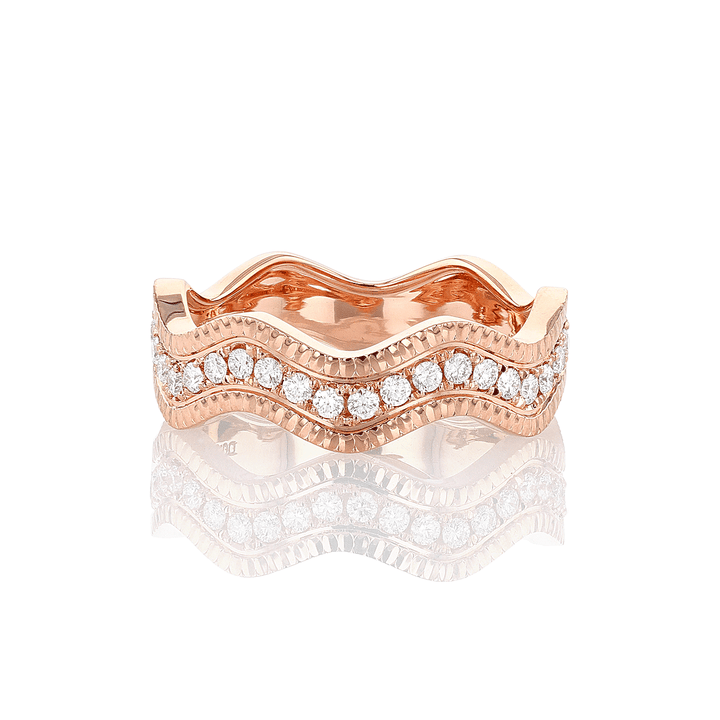 Regency 18k Rose Gold and .27 Total Weight Diamond Ring
