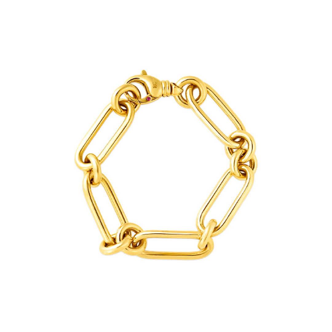 Roberto Coin Classic Oro 18k Yellow Gold Link Bracelet