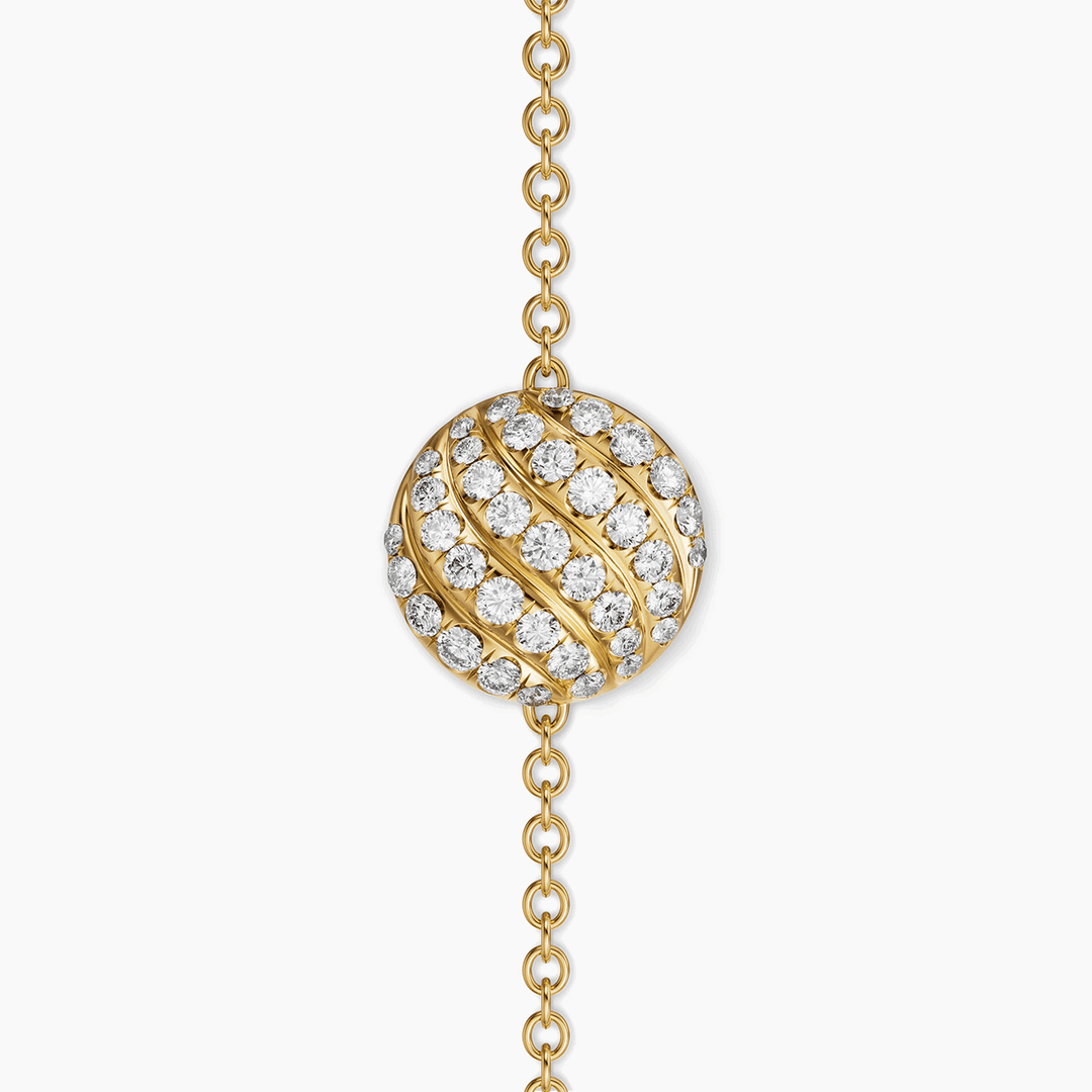 David Yurman Sculpted Cable Center Station Chain Bracelet