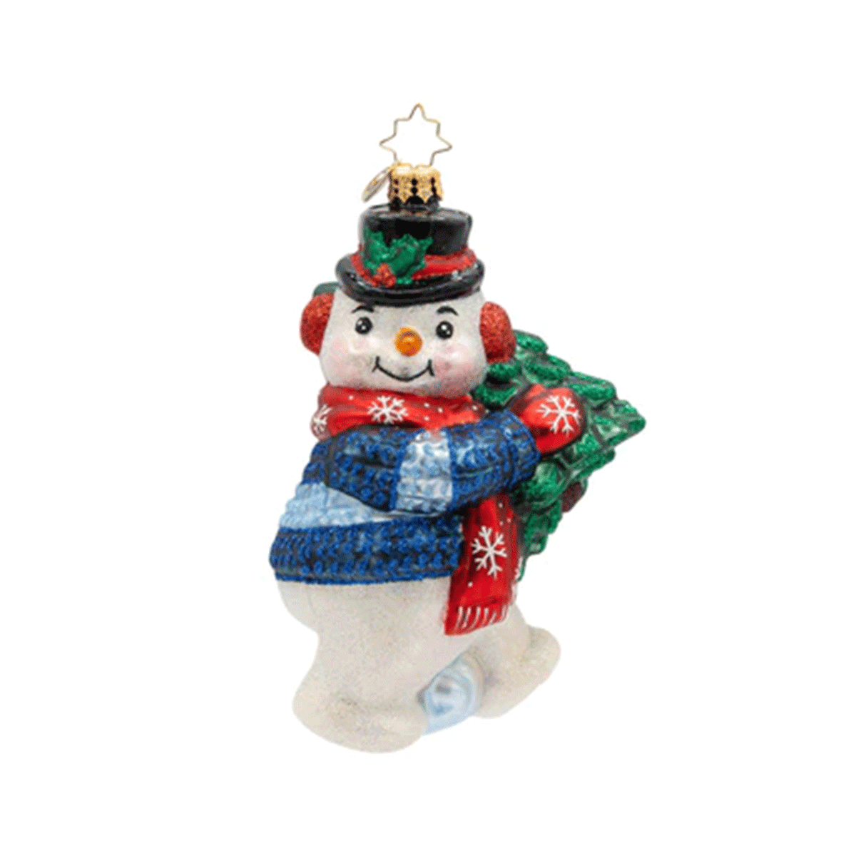 Christopher Radko Dashing Through The Snowman Ornament