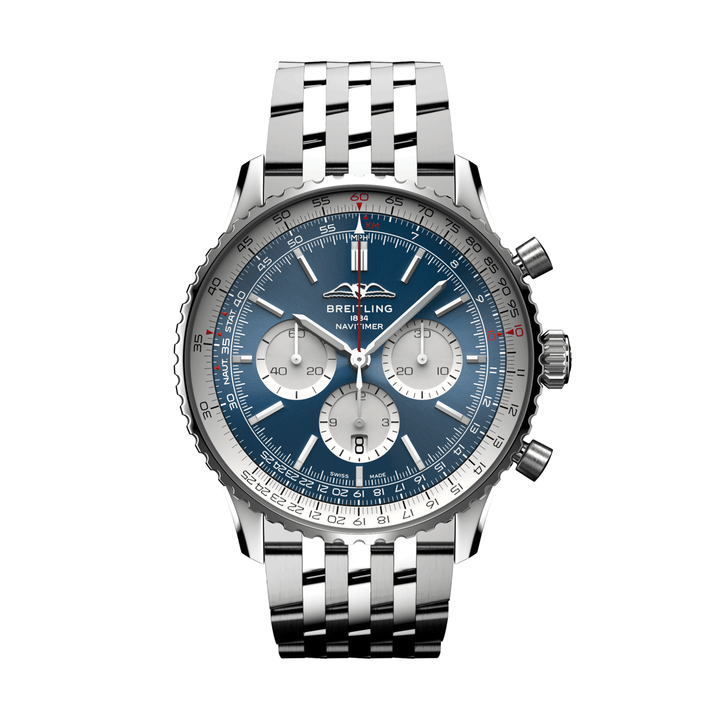 Bretling Navitimer B01 Chronograph 46 Blue #AB0137211C1A1