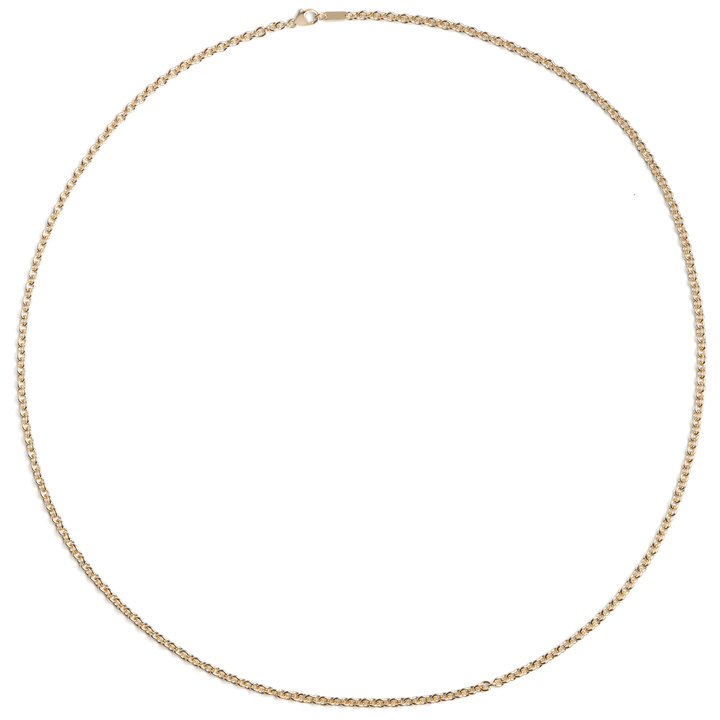 14k Yellow Recycled Gold 2.95mm Cable 24 Inch Necklace