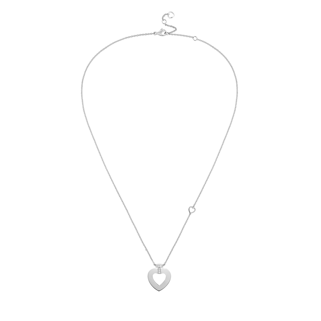 Fred Pretty Woman 18k White Gold and Diamond MM Heart Pendant, Exclusively at Hamilton Jewelers