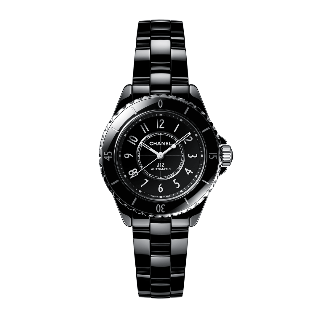 CHANEL J12 Black Ceramic 33mm Automatic Watch H5696