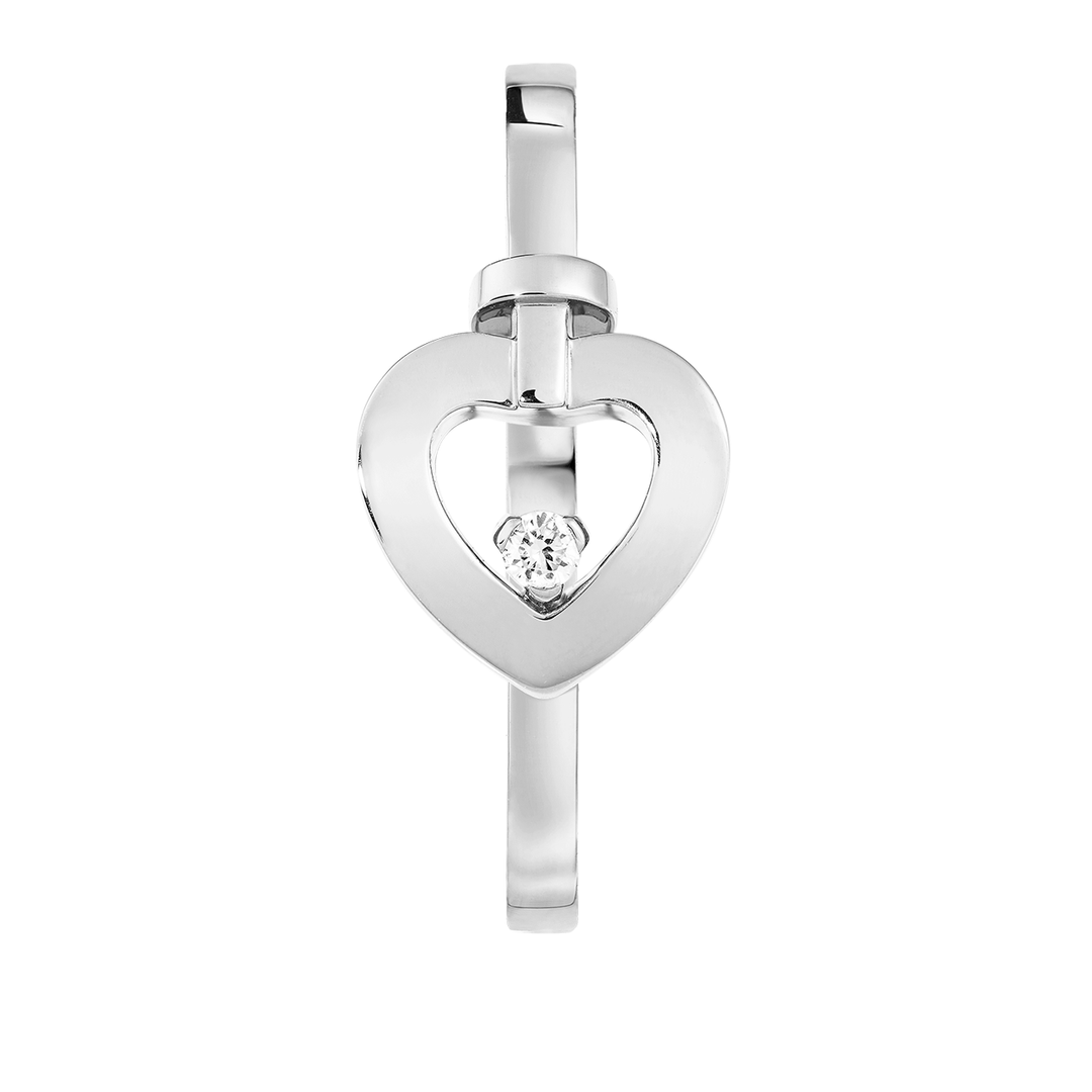 Fred Pretty Woman 18k White Gold and Diamond Mini Heart Ring, Exclusively at Hamilton Jewelers