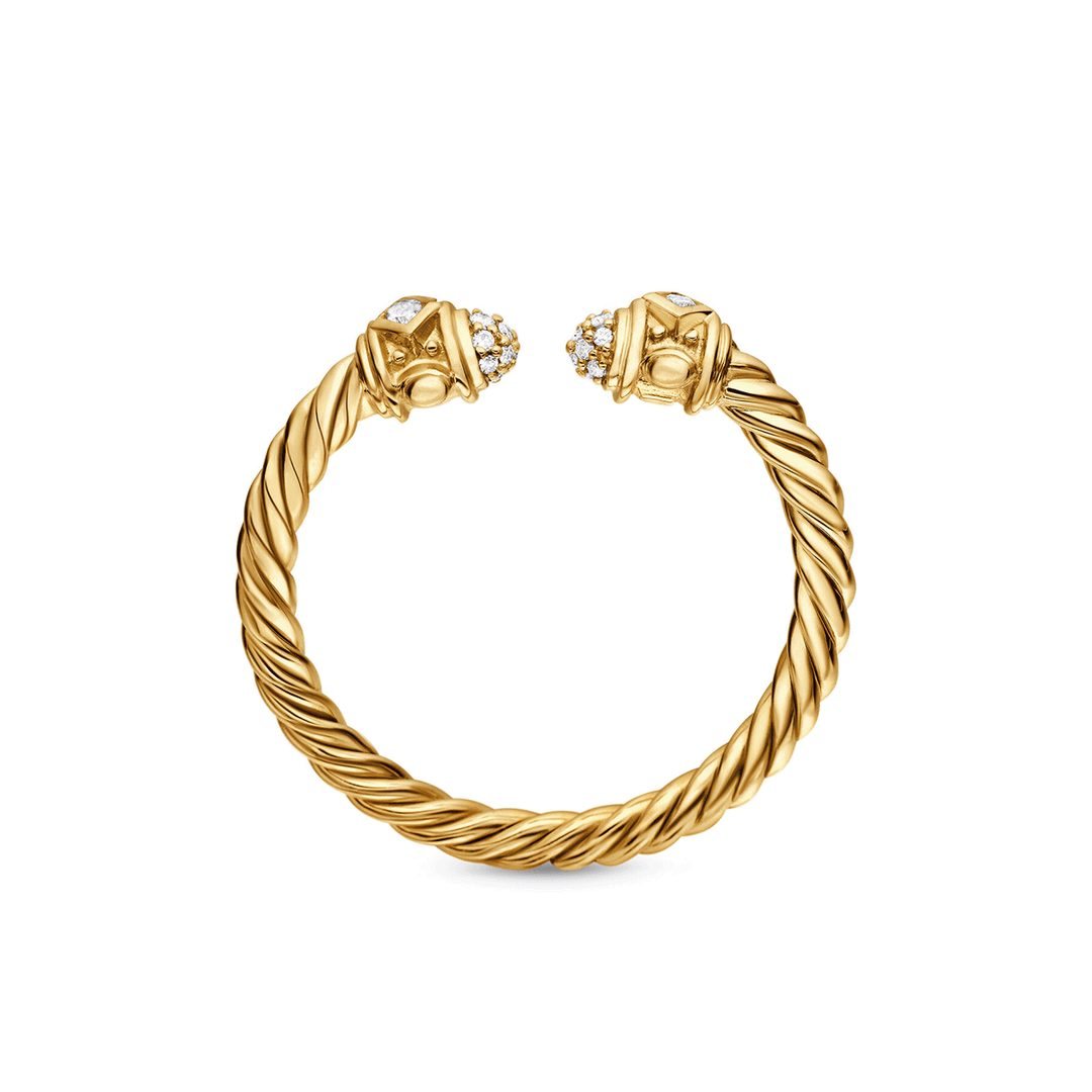 David Yurman Renaissance® Ring 18K Yellow Gold with Diamonds, 2.3mm