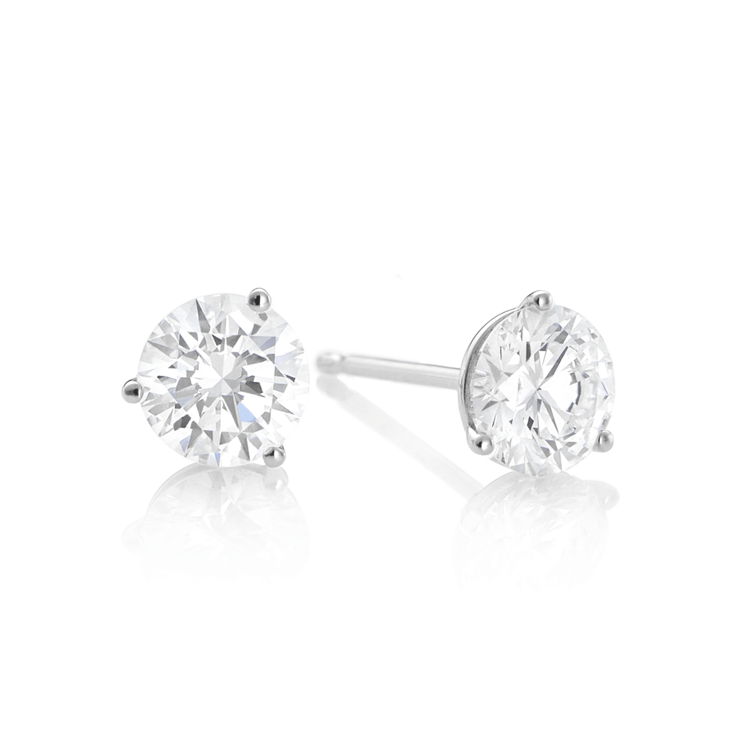 Hamilton Signature Collection Platinum and 4.30 Total Weight Diamond Studs