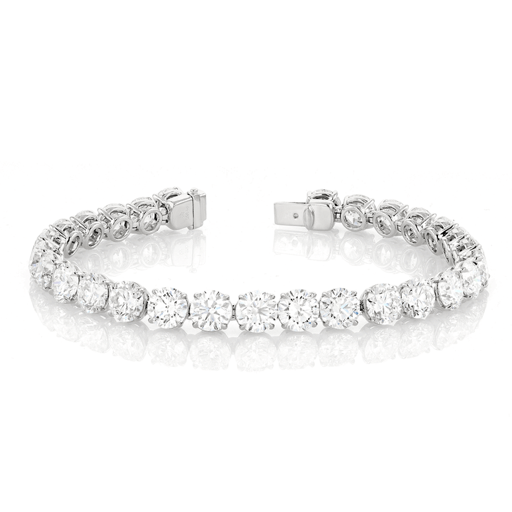 Hamilton Signature Platinum 25.43 Total Weight Diamond Line Bracelet