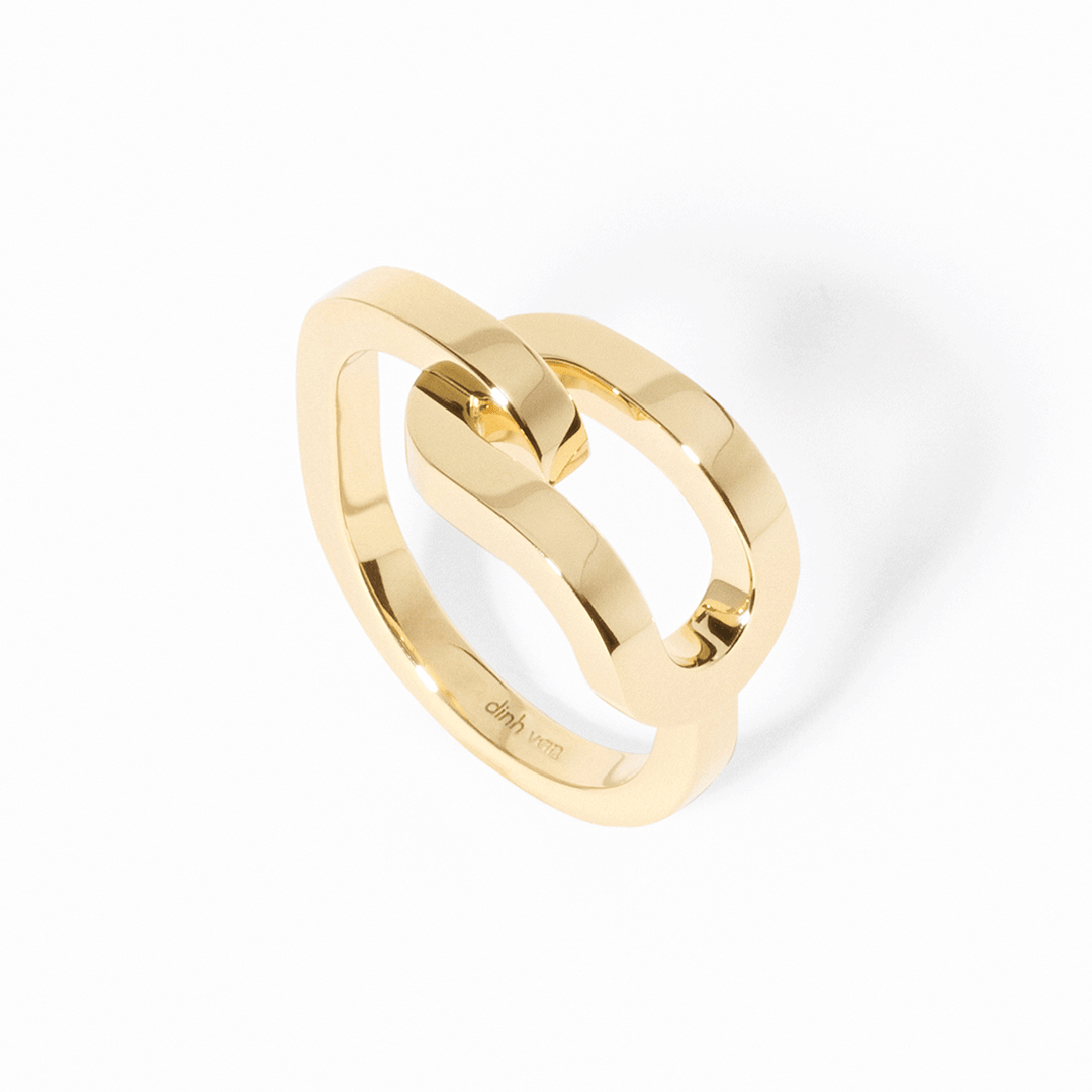 Dinh Van Maillon 18k Yellow Gold Large Ring