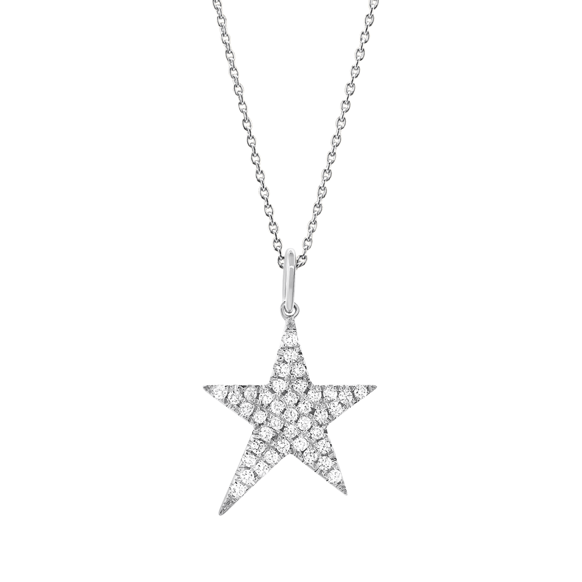 14k Gold Shooting Star Diamond .37 Total Weight Charm