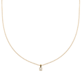 14k Yellow Gold and Pearl Birthstone Pendant