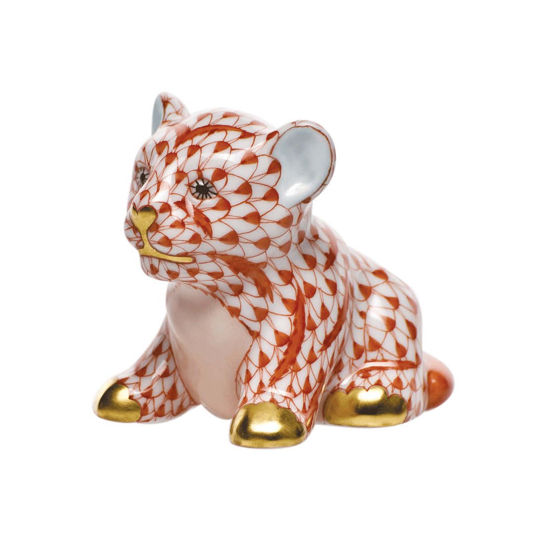 Herend Little Tiger Cub Rust