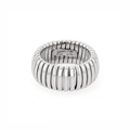 Hamilton 1970's Collection 18k White Gold 10mm Woven Cobra Ring