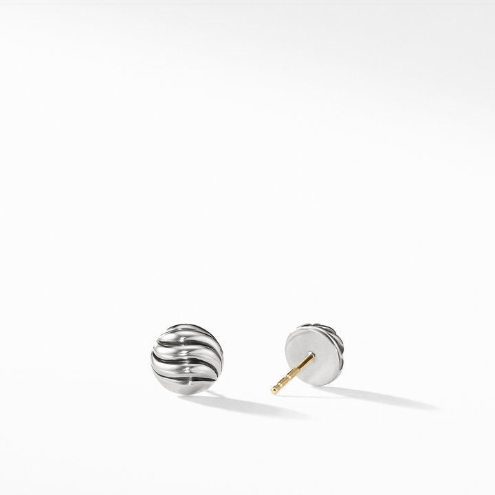 David Yurman Sculpted Cable Sterling Silver Stud Earrings