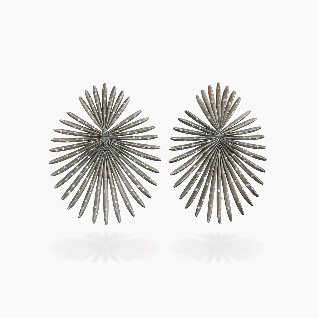 Giorgio B Palma Titanium Diamond Earrings