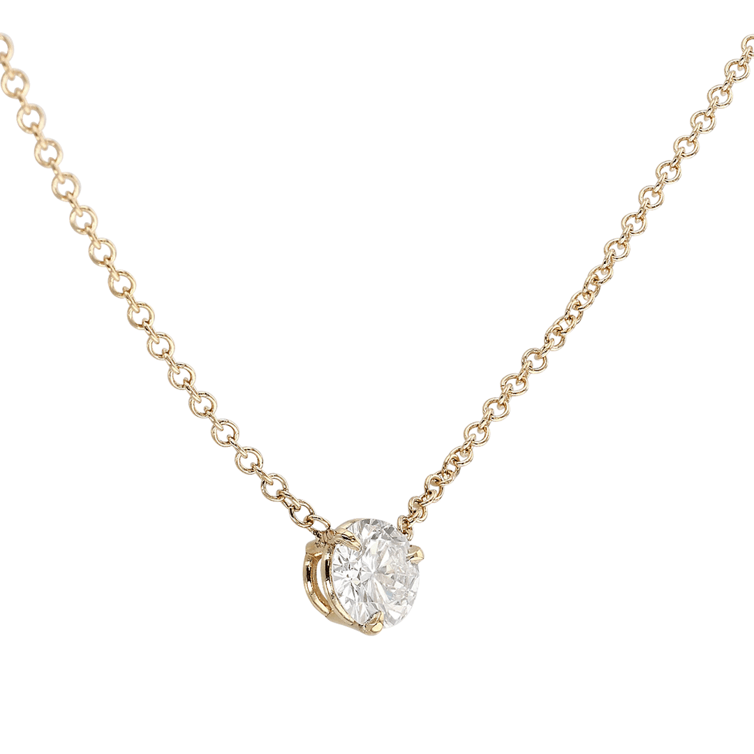 Hamilton 14k Yellow Gold and .43 Total Weight Diamond Solitaire Pendant