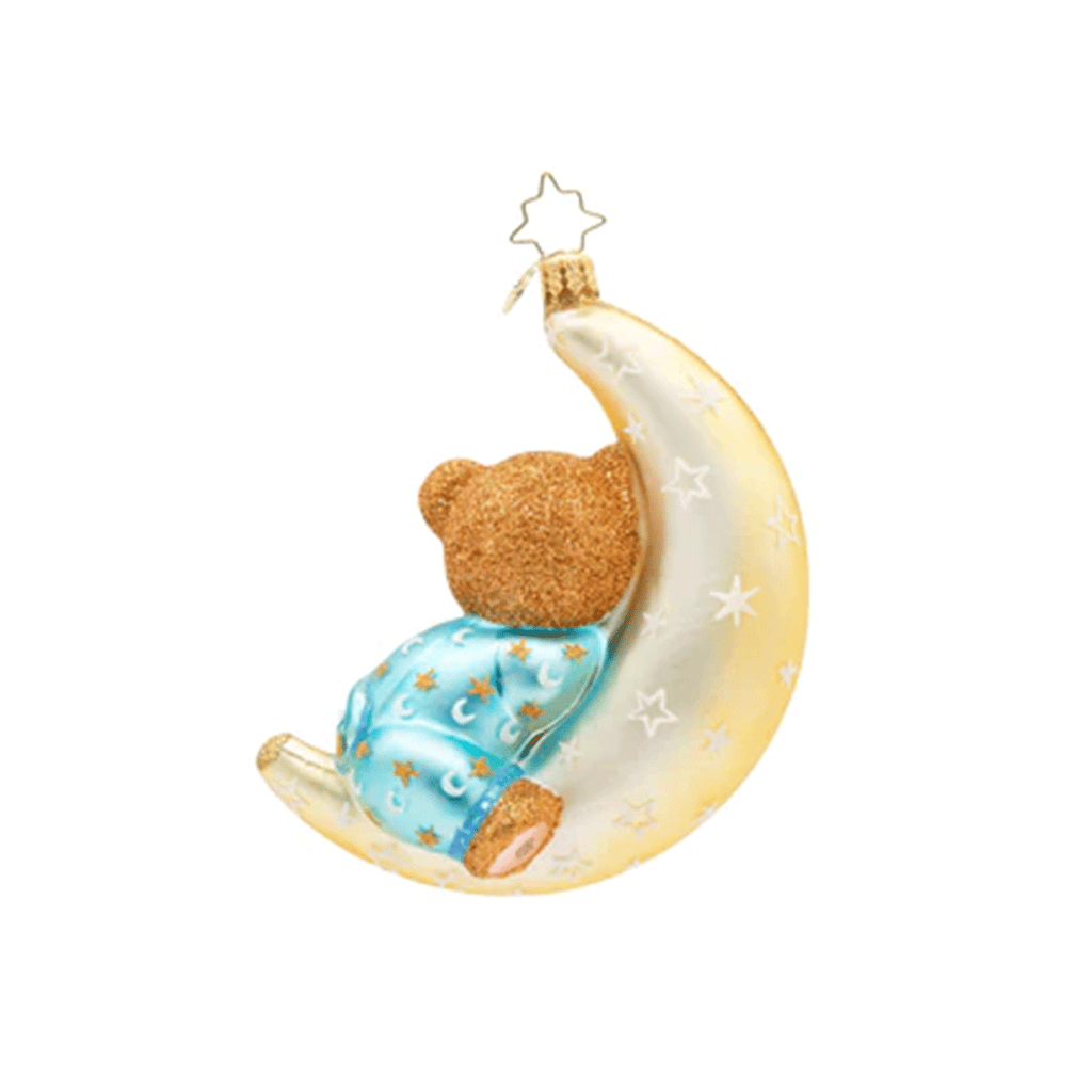 Christopher Radko Blue Moonlight Snuggles Ornament