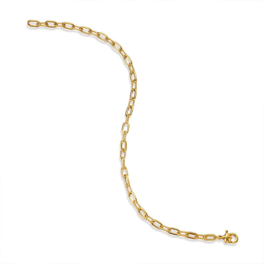 David Yurman Madison Thin Bracelet in 18k Yellow Gold, 3mm