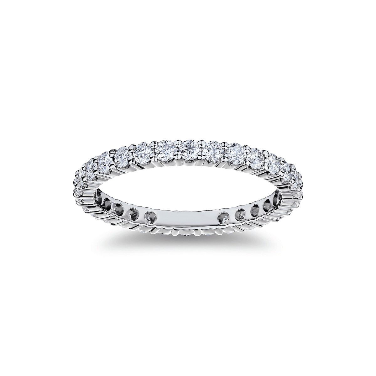 18k White Gold and 1.11 Total Weight Diamond Eternity Band