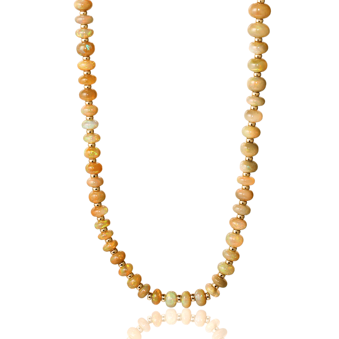 Goshwara Beyond 18k Gold and Brown Opal Necklace