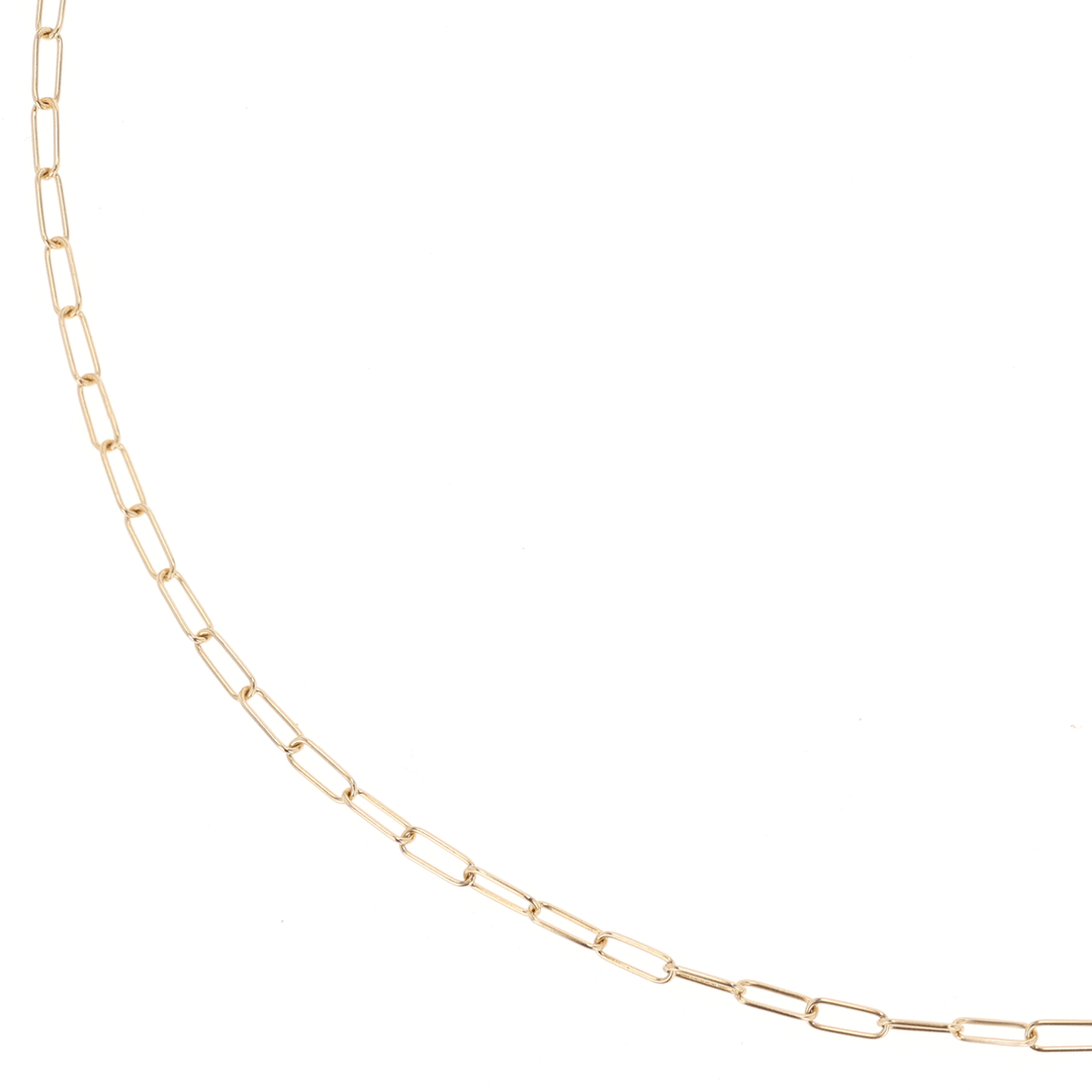 Hamilton Collection 14k Yellow Recycled Gold Extra Small 2.2mm Long Link Chain 16" Necklace