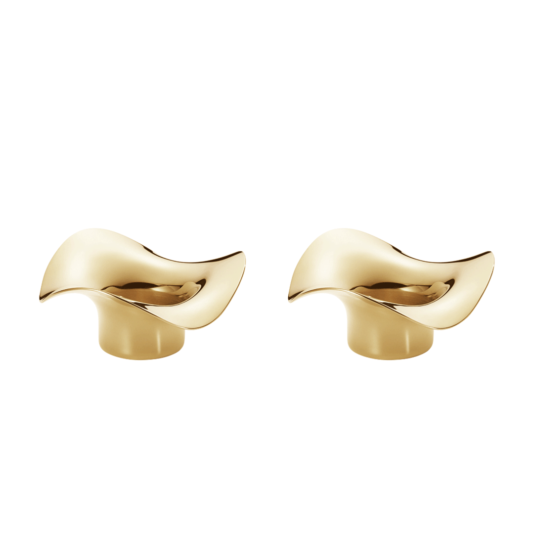 Georg Jensen Cobra Tealight Candle Holder 2pcs