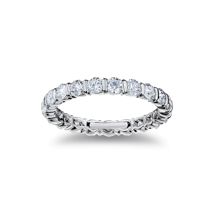 Platinum and 1.78 Total Weight Diamond Eternity Band