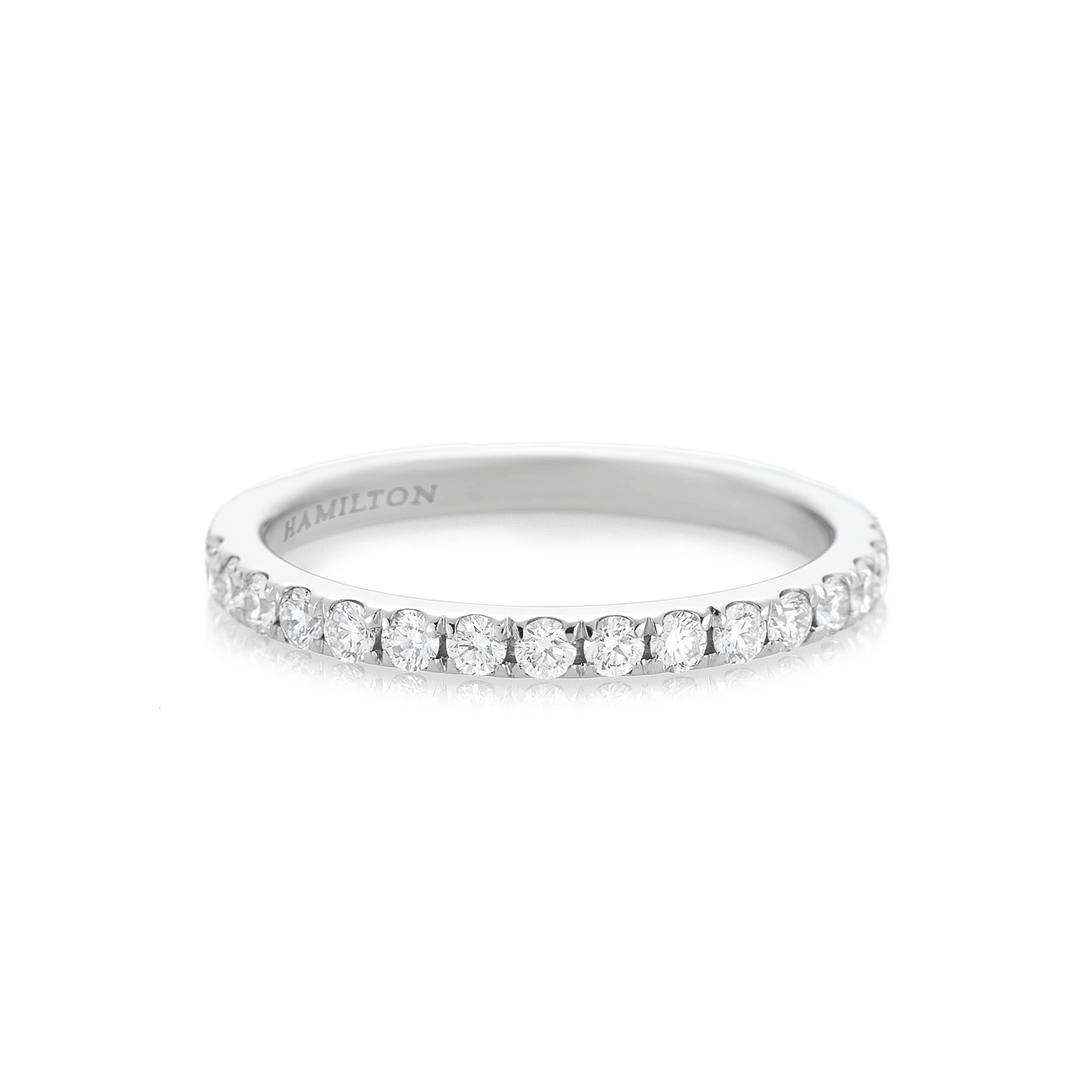 Lisette Platinum and .75 Total Weight Diamond Band